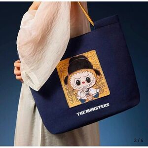 Pop Mart The Monsters Labubu Let's Have Fun Together Canvas Bag